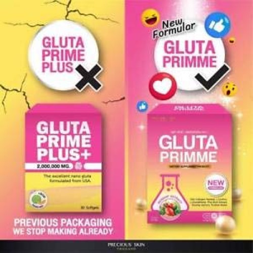 Supreme Gluta Prime Plus gluta white Lightening white Glutathione...
