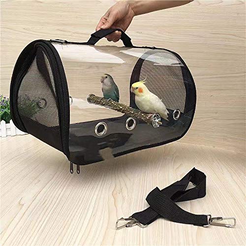 SUXYZL Breathable Bird Carrier Bag, Portable Bird Travel Cage, Li...