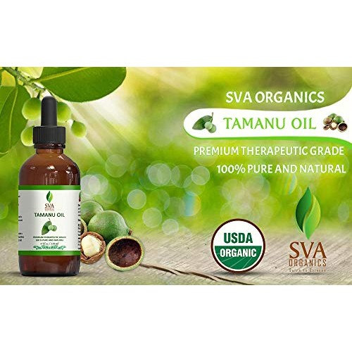 SVA Organics Tamanu Oil Organic Cold Pressed 4 Oz USDA Pure Natur...