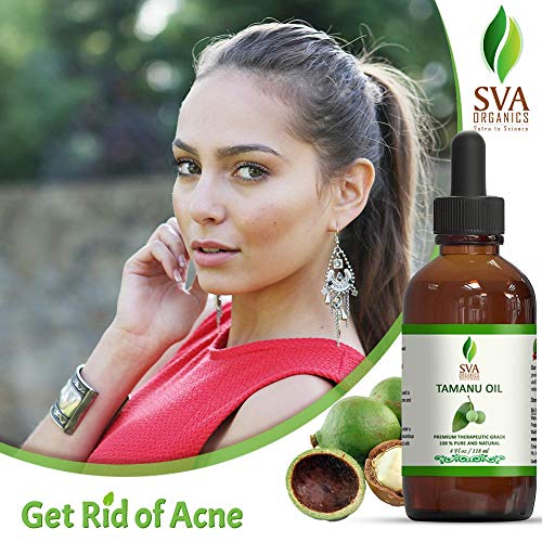 SVA Organics Tamanu Oil Organic Cold Pressed 4 Oz USDA Pure Natur...