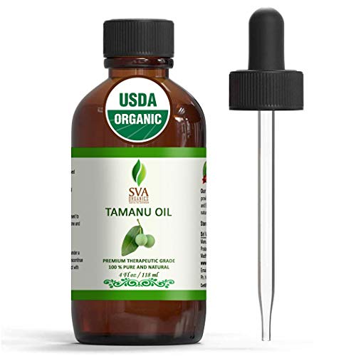 SVA Organics Tamanu Oil Organic Cold Pressed 4 Oz USDA Pure Natur...