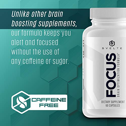 SVELTE Focus Brain Booster | Nootropic Supplement for Men & Women...
