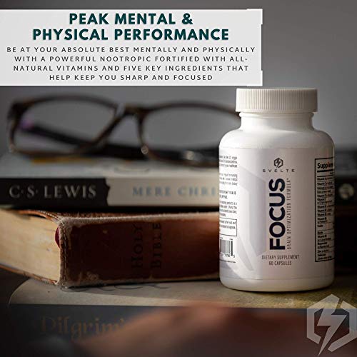 SVELTE Focus Brain Booster | Nootropic Supplement for Men & Women...