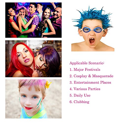 Purple Hair Color Wax, Natural Hairstyle Wax 4.23 oz, Temporary H...