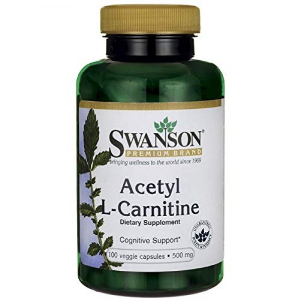 Acetyl L-Carnitine 500 mg 100 Caps by Swanson Premium