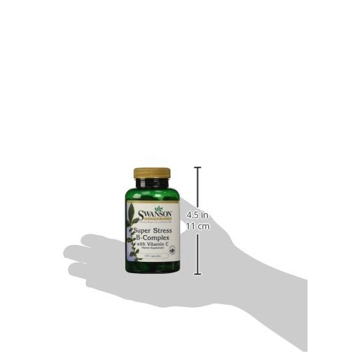 Swanson B Vitamin Stress Complex with Vitamin C Stress Relief Ene...