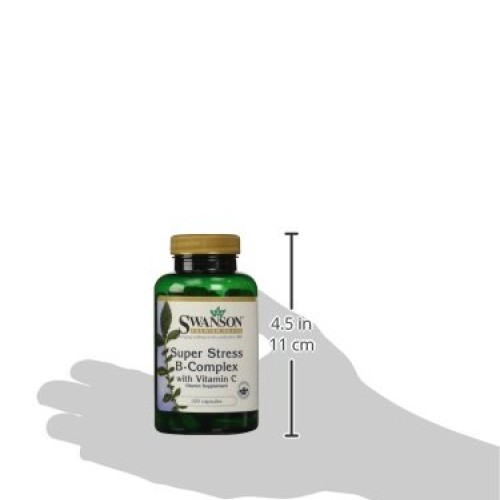 Swanson B Vitamin Stress Complex with Vitamin C Stress Relief Ene...