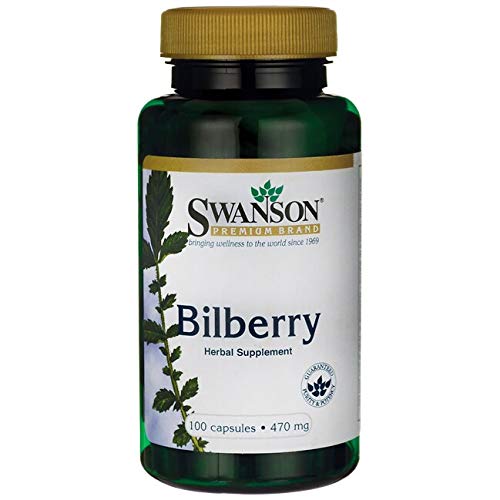 Swanson Bilberry Fruit 470 Milligrams 100 Capsules
