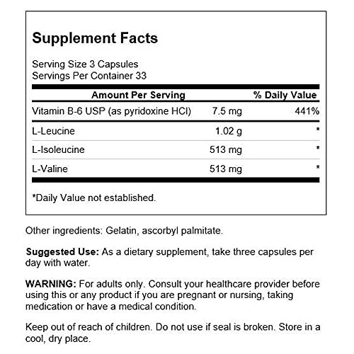 Swanson Branched-Chain Amino Acids 100 Capsules 3 Pack