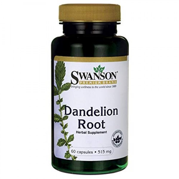 Swanson Dandelion Root 515 Milligrams 60 Capsules