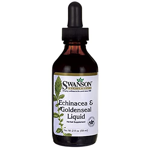 Swanson Echinacea & Goldenseal Liquid 2 fl Ounce 59 ml Liquid