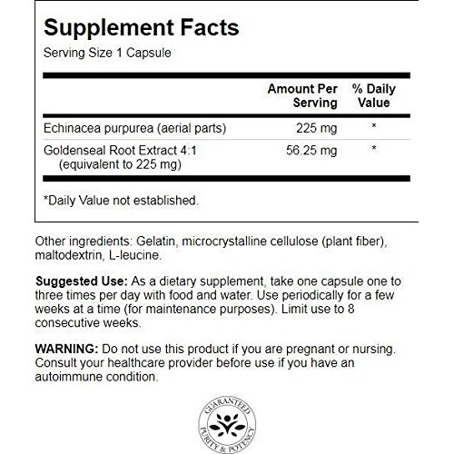 Swanson Echinacea with Goldenseal Root 250 Caps