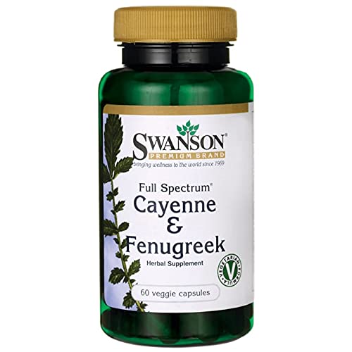 Swanson Full Spectrum Cayenne & Fenugreek 60 Veg Capsules