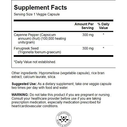 Swanson Full Spectrum Cayenne & Fenugreek 60 Veg Capsules