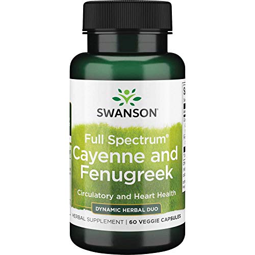 Swanson Full Spectrum Cayenne & Fenugreek 60 Veg Capsules