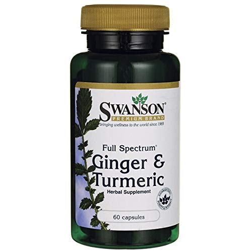 Swanson Full Spectrum Ginger & Turmeric 60 Capsules 3 Pack