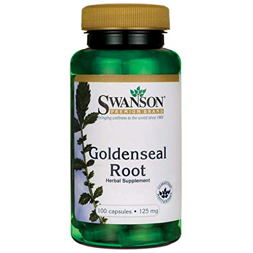 Swanson Goldenseal Root 125 Milligrams 100 Capsules