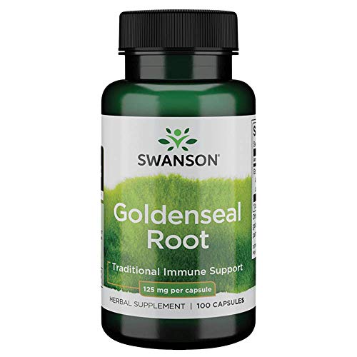 Swanson Goldenseal Root 125 Milligrams 100 Capsules