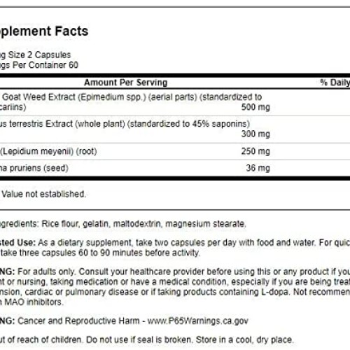 Swanson Horny Goat Weed Complex 120 Capsules