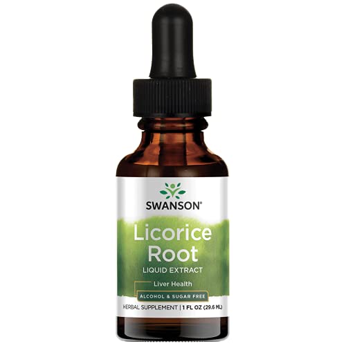 Swanson Licorice Root Liquid Extract Alcohol and Sugar-Free 1 f...