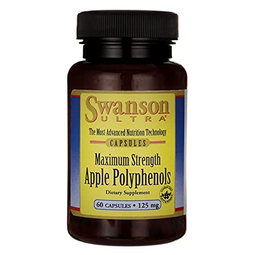 Swanson Maximum Strength Apple Polyphenols 125 Milligrams 60 Caps...