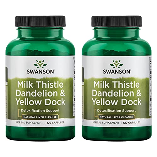 Swanson Milk Thistle, Dandelion & Yellow Dock - Herbal Liver Supp...