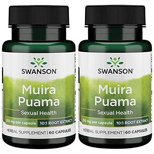 Swanson Muira Puama 10:1 250 Milligrams 60 Capsules 2 Pack