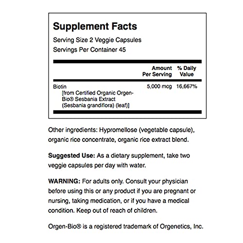 Swanson Real Food Biotin Vitamin B-7 Hair Skin Nail Metabolism He...