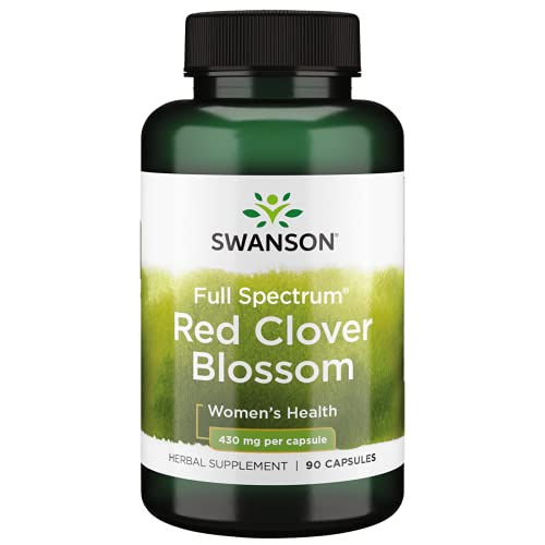 Swanson Red Clover Blossom 430 Milligrams 90 Capsules