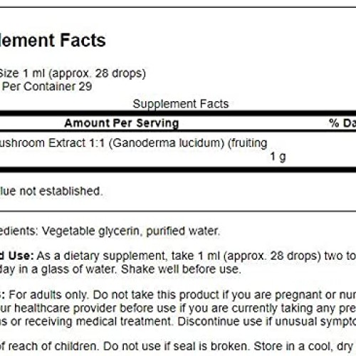 Swanson Reishi Mushroom Liquid Extract Alcohol- & Sugar-Free 1 ...