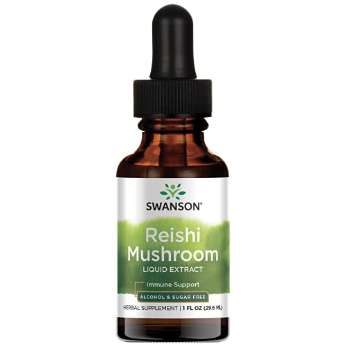 Swanson Reishi Mushroom Liquid Extract Alcohol- & Sugar-Free 1 ...
