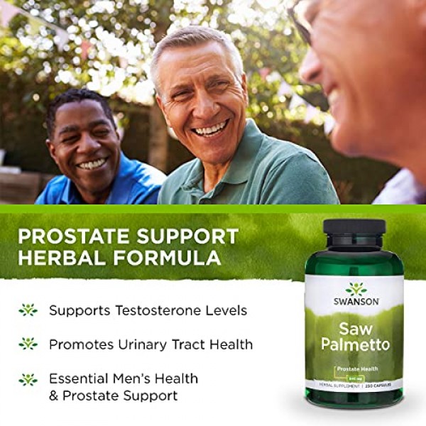 Swanson Saw Palmetto - Herbal Supplement Promoting Male Prostate ...