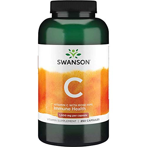 Swanson Vitamin C with Rose Hips Immune System Support Skin Cardi...