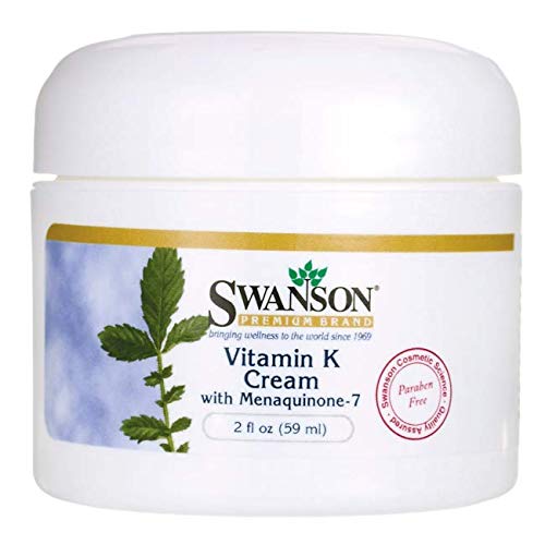 Swanson Vitamin K Cream with Menaquinone-7 2 fl Ounce 59 ml Cream