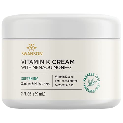 Swanson Vitamin K Cream with Menaquinone-7 2 fl Ounce 59 ml Cream
