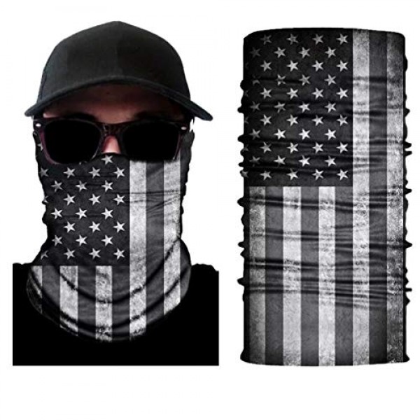 4 Pcs American Flag Outdoor Face Mask Multifunctional Sun UV Prot...