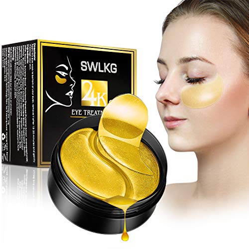 Under Eye Patches - 24k Gold Eye Masks for Dark Circles Puffiness...