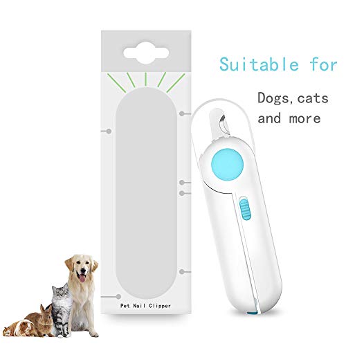 SYOSIN Dog Cat Nail Clippers and Trimmer,Pet Nail Clippers with L...