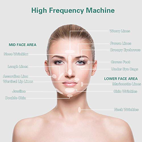 High Frequency Facial Machine, Portable Handheld High Frequency S...