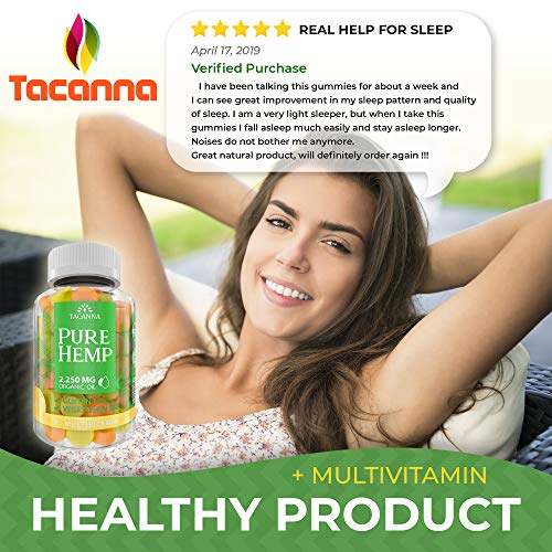 Tacanna Natural Hemp Gummies with Multivitamin Ultra Volume 4500M...