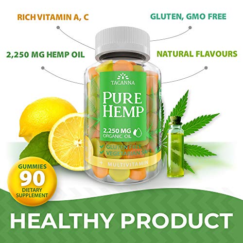 Tacanna Natural Hemp Gummies with Multivitamin Ultra Volume 4500M...