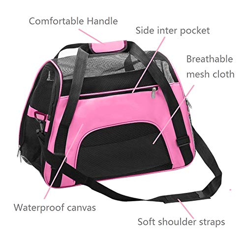 TAHNSTY Pet Carrier Bag, Cat Travel Portable Bag Home, Airline Ap...