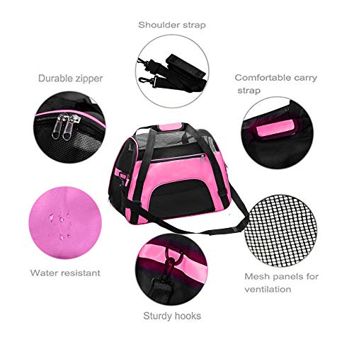 TAHNSTY Pet Carrier Bag, Cat Travel Portable Bag Home, Airline Ap...