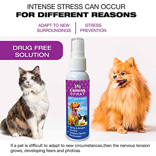 Talis Pet Calming Spray 60ml Pheromone Bottle for Cats & Dogs Red...