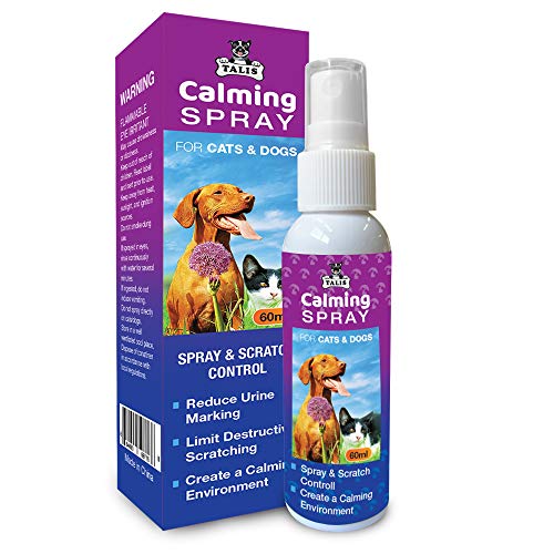 Talis Pet Calming Spray 60ml Pheromone Bottle for Cats & Dogs Red...