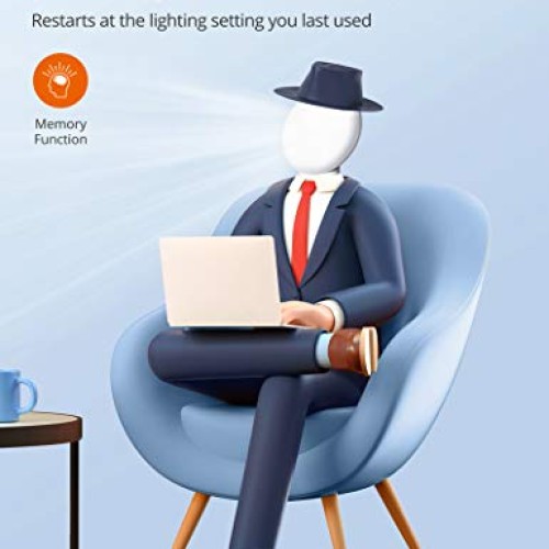 Light Therapy Lamp, TaoTronics UV-Free 10000 Lux Therapy Light, T...