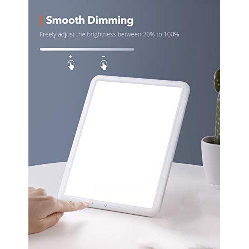 TaoTronics Light Therapy Lamp, Ultra-Thin UV-Free 10000 Lux Thera...