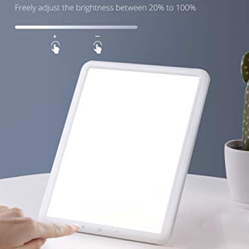 TaoTronics Light Therapy Lamp, Ultra-Thin UV-Free 10000 Lux Thera...