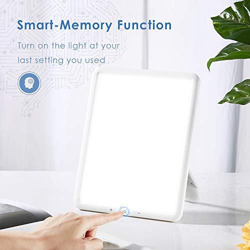 TaoTronics Light Therapy Lamp, Ultra-Thin UV-Free 10000 Lux Thera...