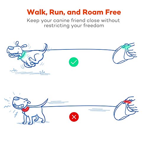 TaoTronics Retractable Dog Leash, 16 ft Dog Walking Leash for Med...